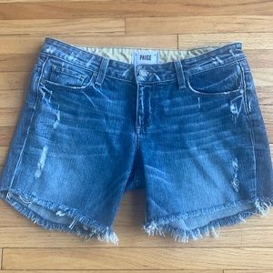Paige Skyline Ankle Peg cut off shorts